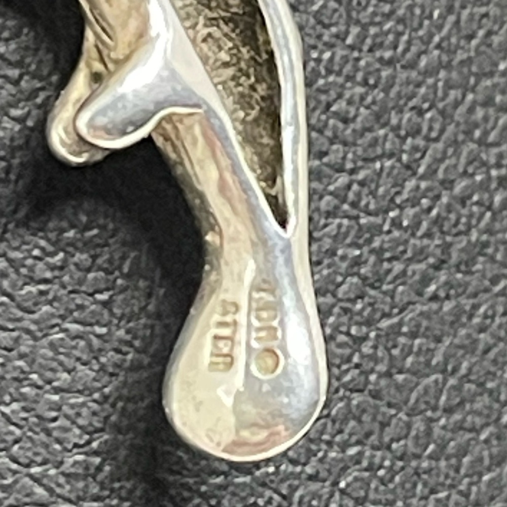 Sterling Silver Manatee Pendant 18” Necklace - Picture 4 of 4